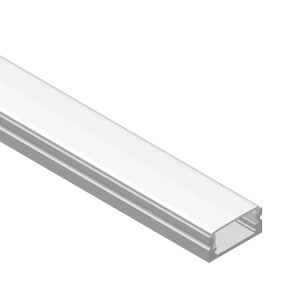 Perfil De Aluminio FLAT 17,3x7mm, Cover Opal, 2m img1